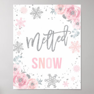 冬のONEderlandパーティーデコール雪記号 ポスター