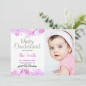 冬のONEderland招待状雪のシルバーフォト 招待状 (スタンド正面)