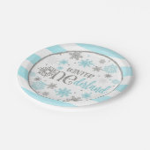 冬のONEderland誕生日プレート – 少年 – BS ペーパープレート (アングル)