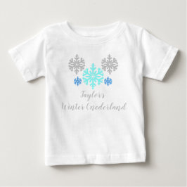 冬のOnederland 1st誕生日ベビーTシャツ ベビーTシャツ
