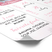 冬のOnederland 1st誕生日マイルストーンサイン ポスター (角)