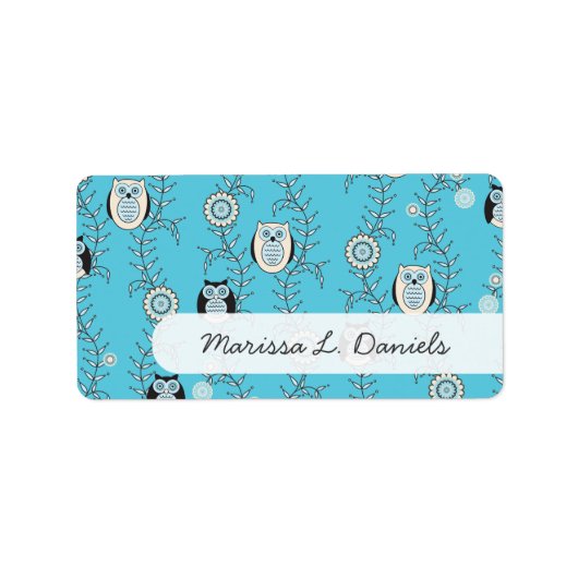 冬のOwls名ラベル ラベル (正面)