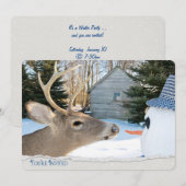 冬のParty招待状 招待状 (正面/裏面)