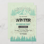 冬のParty招待状 招待状 (正面/裏面)