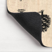 冬のPineconesのマウスパッド マウスパッド (コーナー)