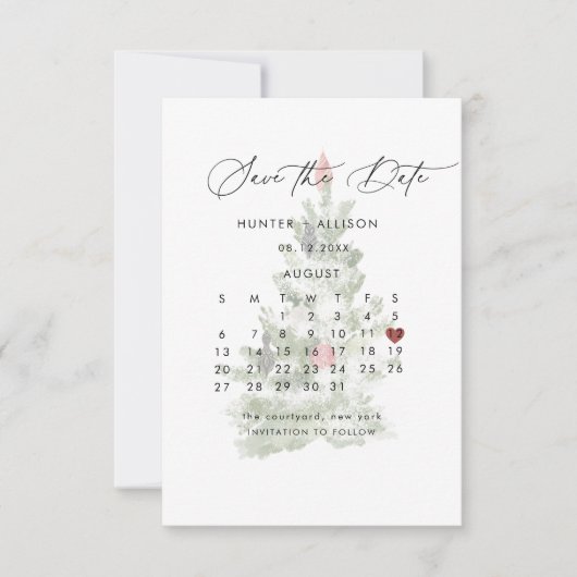 冬のSave the Date  セーブザデート (正面)
