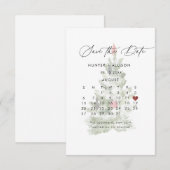 冬のSave the Date  セーブザデート (正面/裏面)