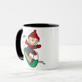 冬のSledding マグカップ (正面左)