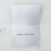 冬のSnowglobeカード カード (内部)