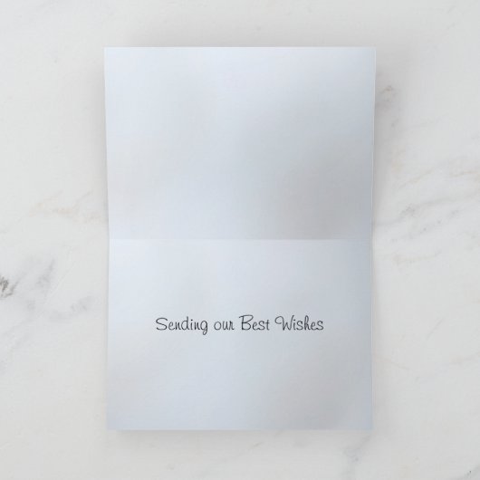 冬のSnowglobeカード カード (内部)