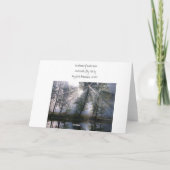 冬のSnowyのヒマラヤスギ カード (裏面)