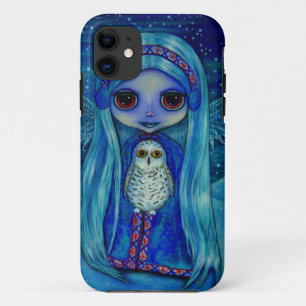 冬のSnowyのフクロウの妖精 iPhone 11 ケース