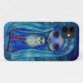 冬のSnowyのフクロウの妖精 Case-Mate iPhoneケース (裏面(横))