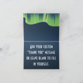 冬のWonderladのオーロラのサンキューカード サンキューカード (内部)