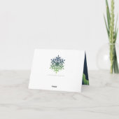 冬のWonderladのオーロラのサンキューカード サンキューカード (裏面)