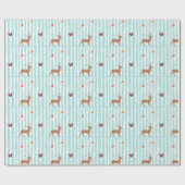 冬のWondlerlandのクリスマスの包装紙 ラッピングペーパー (フラット)