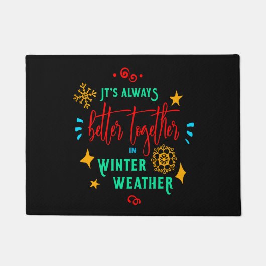 冬のX'masは、いつだって一緒にいるのが一番よかったんだ、ZSG ドアマット (正面)