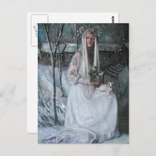 冬はがきクイーン ポストカード (正面/裏面)