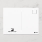 冬はがき中のオオカミ ポストカード (裏面)