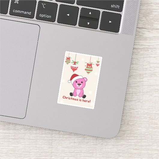 冬はカラフル陽気な動物がクマ シール (詳細)