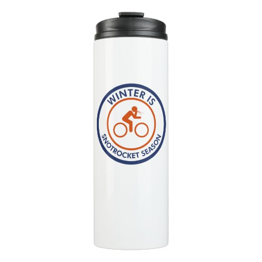 冬はスノロケットシーズンサイクリング タンブラー (正面)