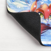 冬はマウスパッドを孤色に変色させます マウスパッド (コーナー)