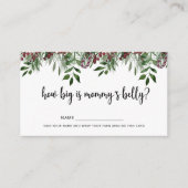 冬はママのおなか大きい エンクロージャーカード (正面)