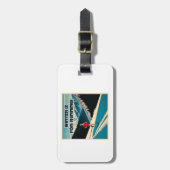 冬はランニングの ラゲッジタグ (正面縦)