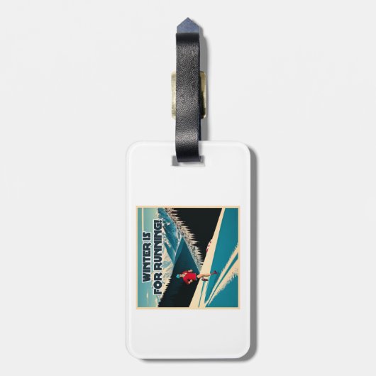 冬はランニングの ラゲッジタグ (裏面縦)