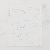 冬は何もファンシー愛する結婚式招待状 (裏面)