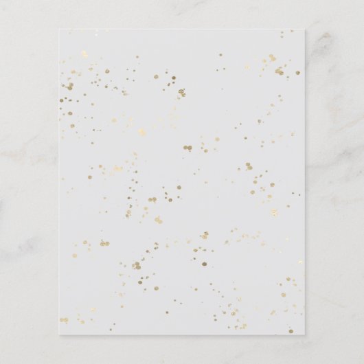 冬は何もファンシー愛する結婚式招待状 (裏面)