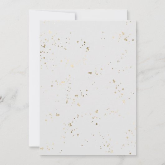 冬は何もファンシー愛する結婚式招待状 招待状 (裏面)