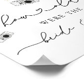 冬は何歳だった彼らのブライダルシャワーゲームサイン ポスター (角)