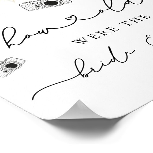 冬は何歳だった彼らのブライダルシャワーゲームサイン ポスター (角)