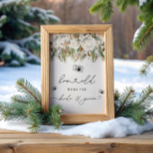 冬は何歳だった彼らのブライダルシャワーゲームサイン ポスター