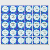 冬は写真を個人化します ラッピングペーパー (フラット)