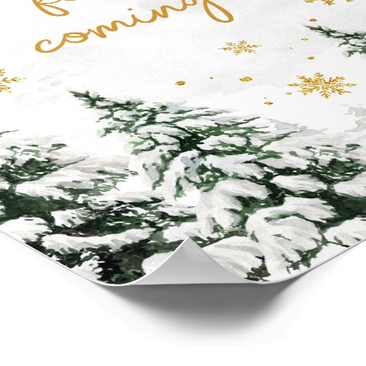 冬は外が寒いThanks For 来 Thanks ポスター (角)