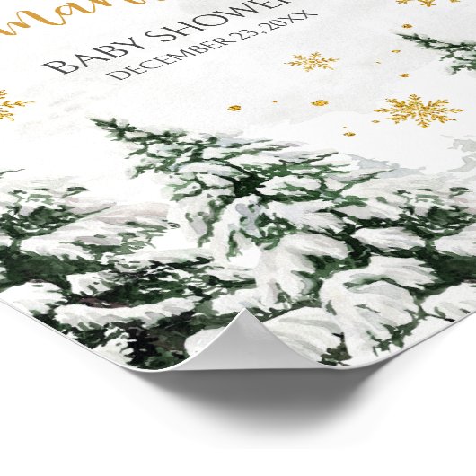 冬は外は寒い ポスター (角)