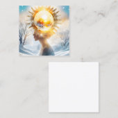 冬は太陽の方が強くない スクエア名刺 (正面/裏面)