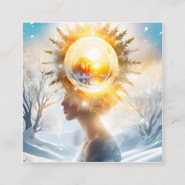 冬は太陽の方が強くない スクエア名刺