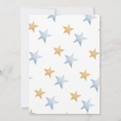 冬は寒冷で北極圏外の動物の赤ちゃんシャワー 招待状 (裏面)