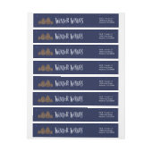 冬は封筒用シール、住所シールを望みます ラップアラウンド宛名ラベル (シート)