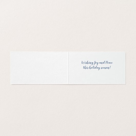 冬は幸せな休日カードを尾行します (内部フラット)