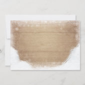 冬は感謝してい木素朴雪シャワー誕生日 サンキューカード (裏面)