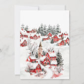 冬は村の赤ちゃんシャワーを浴びる 招待状 (裏面)