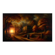 「冬は来の絵画ヴィンテージ