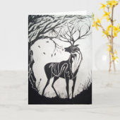 冬は来ます カード (黄色い花)