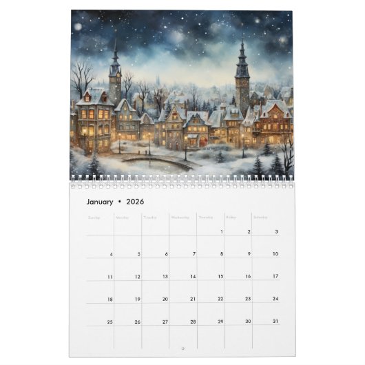 冬は私の季節お気に入りのだ カレンダー (1月 2026)