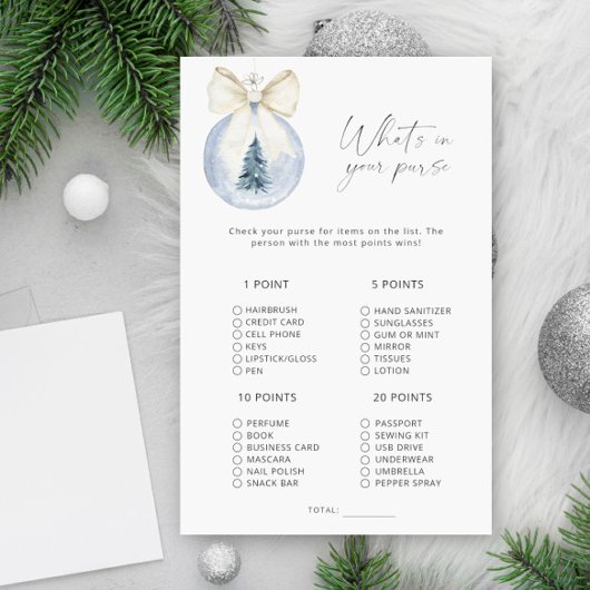 冬は財布のゲームの中の何