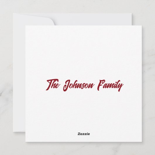 冬は赤いマグカップにクリーム熱コーヒーを泡立てた シーズンカード (裏面)